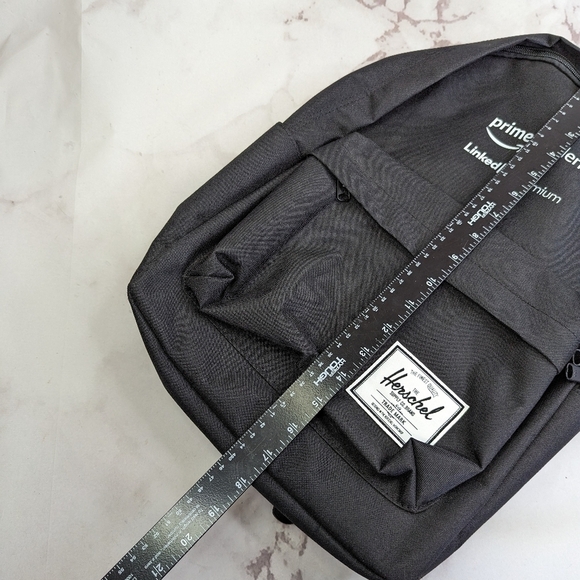 Herschel Backpack Amazon Prime Student Linked In Black Gift Employee Merch Rare - Picture 5 of 16